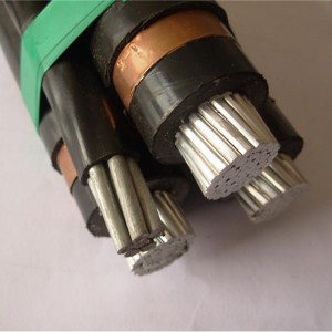 Cáp dây dẫn bằng đồng / nhôm trên không MV 6.35 / 11KV 3x95mm2 3X185mm2