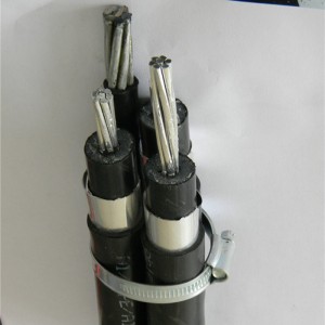 Cáp trên không dây Triplex Cáp trên không 19 / 33KV 3x95mm2 3X185mm2